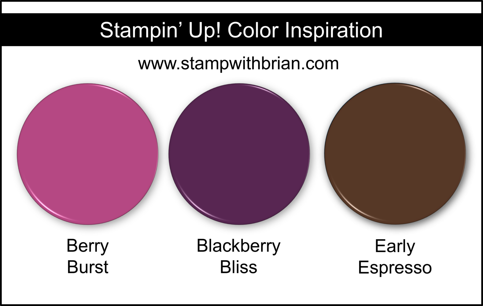 Stampin' Up! Color Inspiration - Berry Burst, Blackberry Bliss, Early Espresso Stampin' Up! Color Inspiration - Berry Burst, Blackberry Bliss, Early Espresso