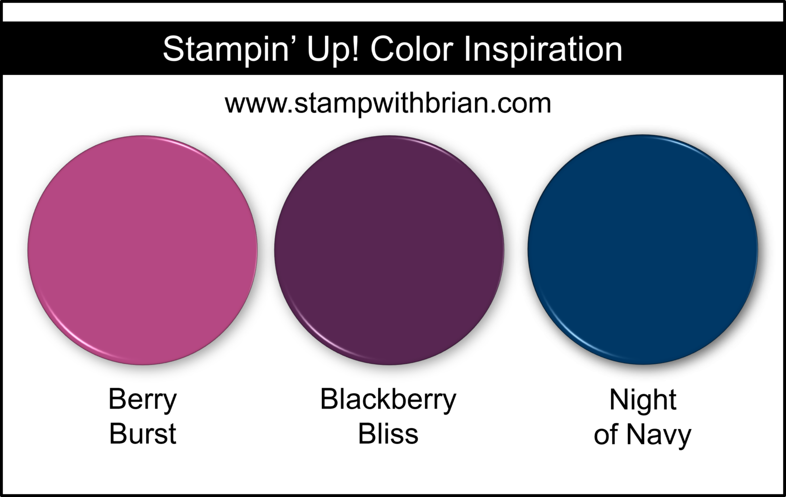 Stampin' Up! Color Inspiration - Berry Burst, Blackberry Bliss, Night of Navy Stampin' Up! Color Inspiration - Berry Burst, Blackberry Bliss, Night of Navy