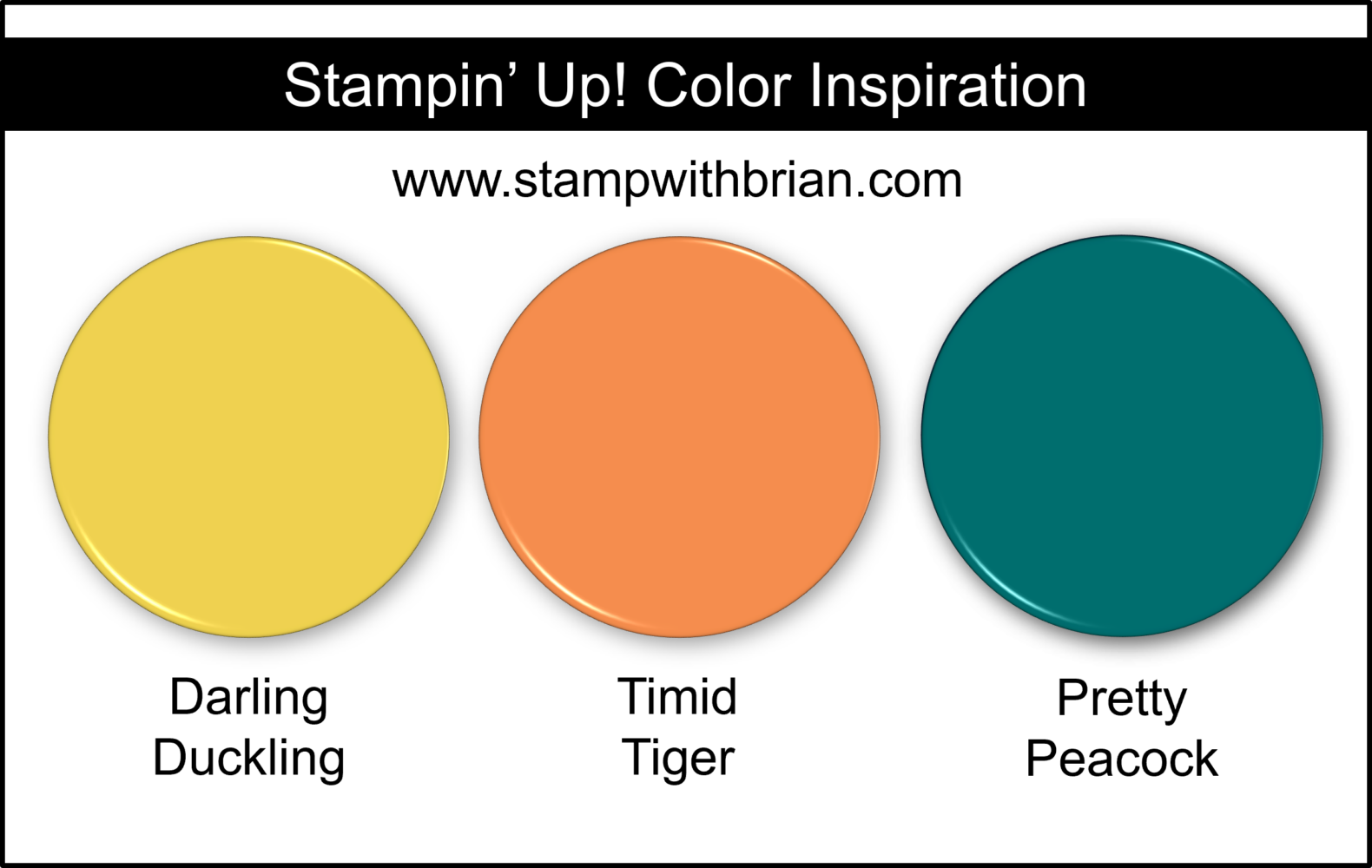 Stampin' Up! Color Inspiration - Darling Duckling, Timid Tiger, Pretty Peacock Stampin' Up! Color Inspiration - Darling Duckling, Timid Tiger, Pretty Peacock