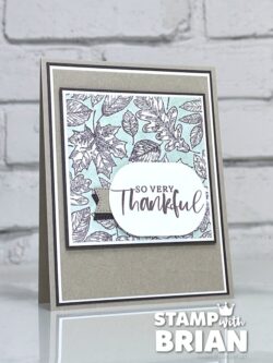 Etched Autumn, Stampin' Up!, Brian King, Thanksgiving card