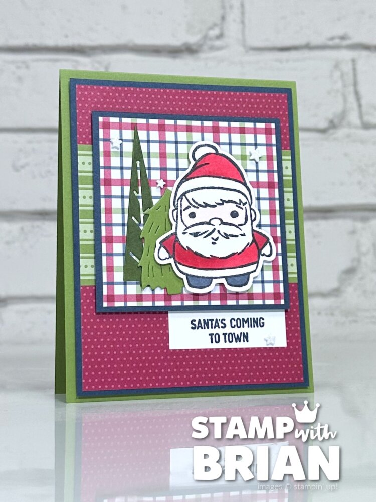 Festive Friends Bundle, Traditions of Christmas Specialty Designer Series Paper, Stampin' Up!, Brian King, Christmas card