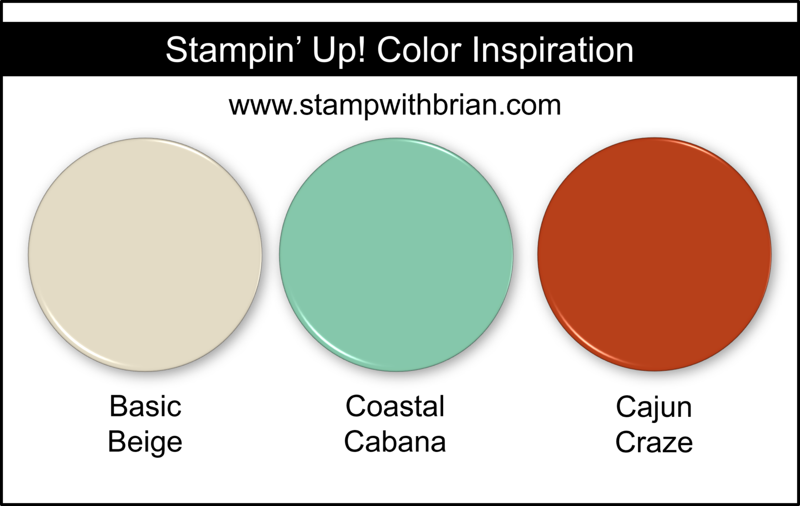 Stampin' Up! Color Inspiration - Basic Beige, Coastal Cabana, Cajun Craze Stampin' Up! Color Inspiration - Basic Beige, Coastal Cabana, Cajun Craze