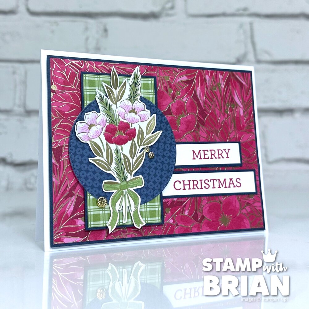 Traditions of Christmas Specialty Designer Series Paper, one card two ways, Christmas card, Stampin' Up!, Brian King