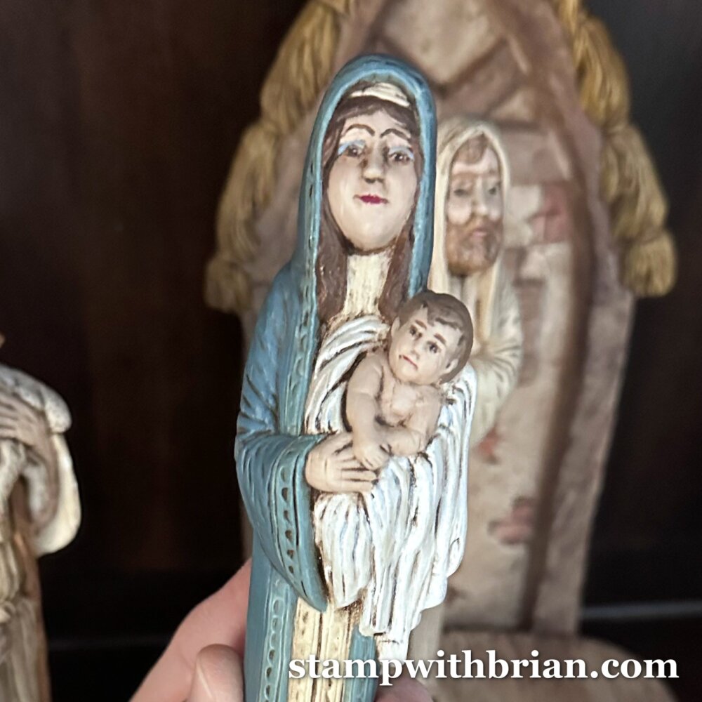 Ceramic Nativity Set by Mary King, stampwithbrian.com Ceramic Nativity Set by Mary King, stampwithbrian.com