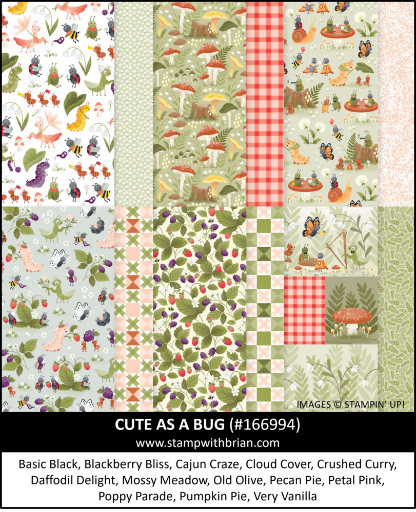 Cute as a Bug Designer Series Paper, Stampin' Up!, 166994