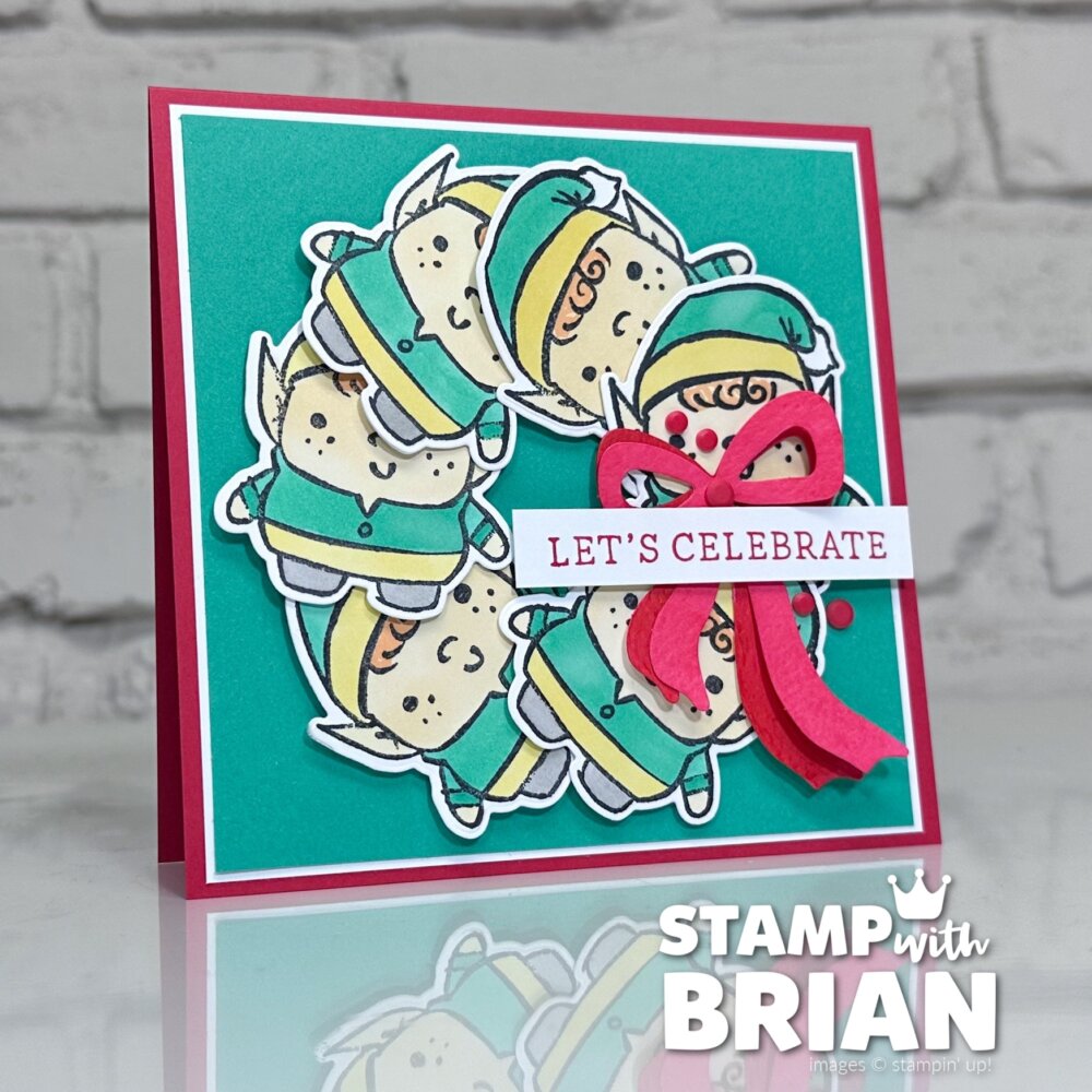 Festive Friends Bundle - Elf Wreath, Stampin' Up!, Brian King