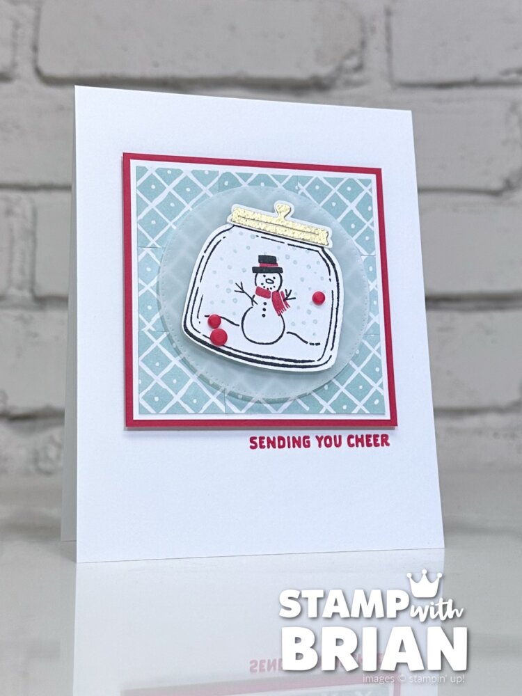 Jar of Joy, Sweet Jar Bundle, Stampin' Up!, Brian King, Christmas card