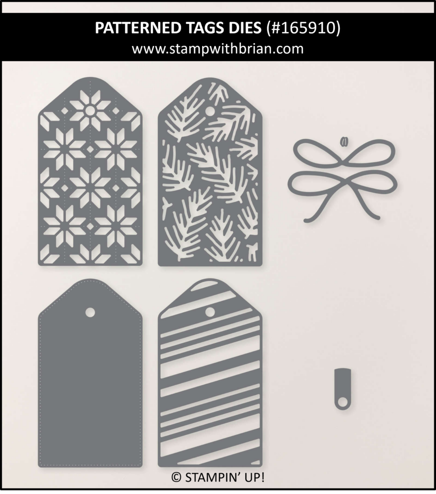 Patterned Tags Dies, Stampin' Up!, 165910