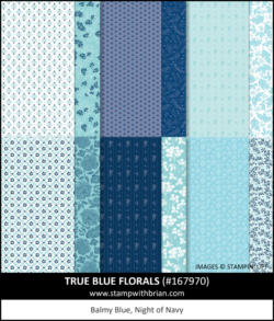 True Blue Florals Designer Series Paper, Product of the Month - December 2025, Stampin' Up!, Brian King