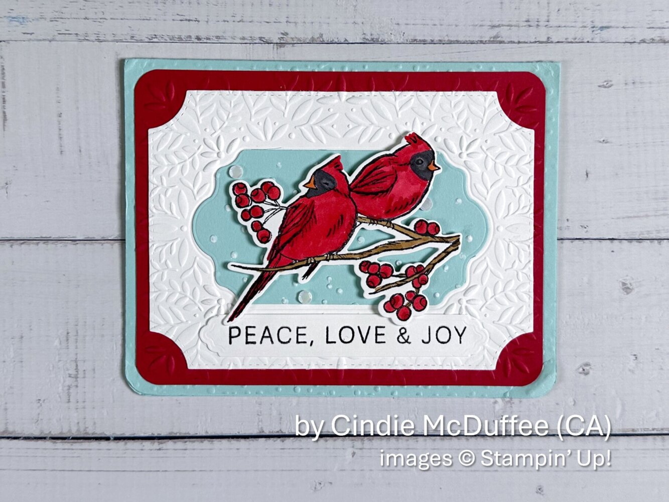 by Cindie McDuffee, Holiday One-for-One Card Swap, Stampin' Up! by Cindie McDuffee, Holiday One-for-One Card Swap, Stampin' Up!