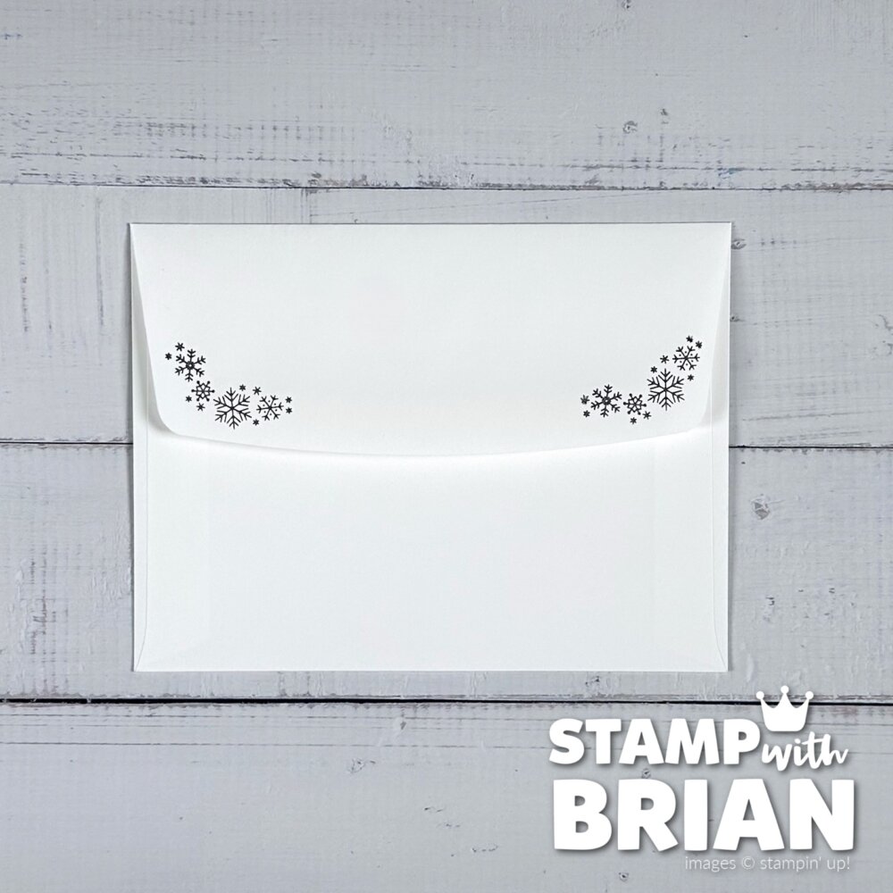 Addressed to You, Stampin' Up!, Brian King, stamping on the envelope flaps Addressed to You, Stampin' Up!, Brian King, stamping on the envelope flaps