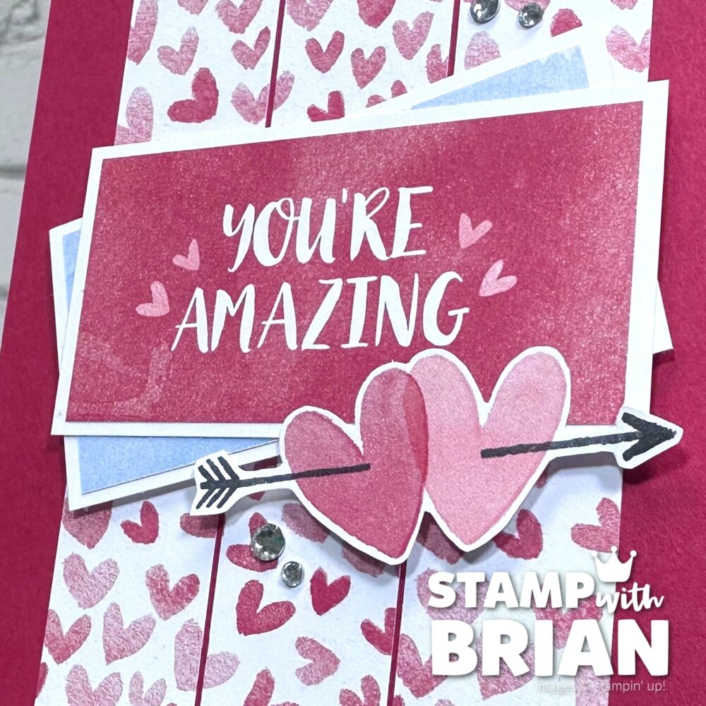 Love Notes Designer Series Paper Valentine Card, Stampin' Up! Brian King Love Notes Designer Series Paper Valentine Card, Stampin' Up! Brian King