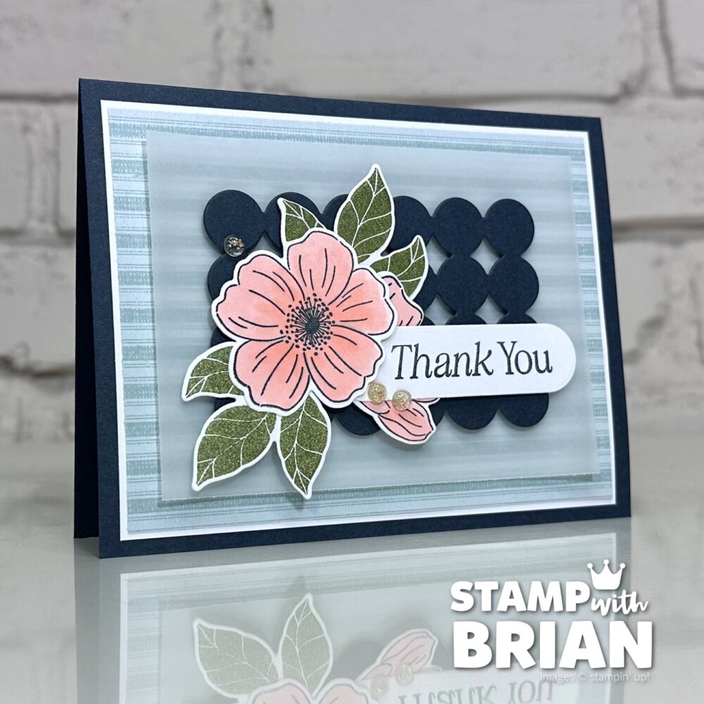 Lovely Arrangements Bundle, Lovely Blossoms Designer Series Paper, Stampin' Up!, Brian King, thank you card