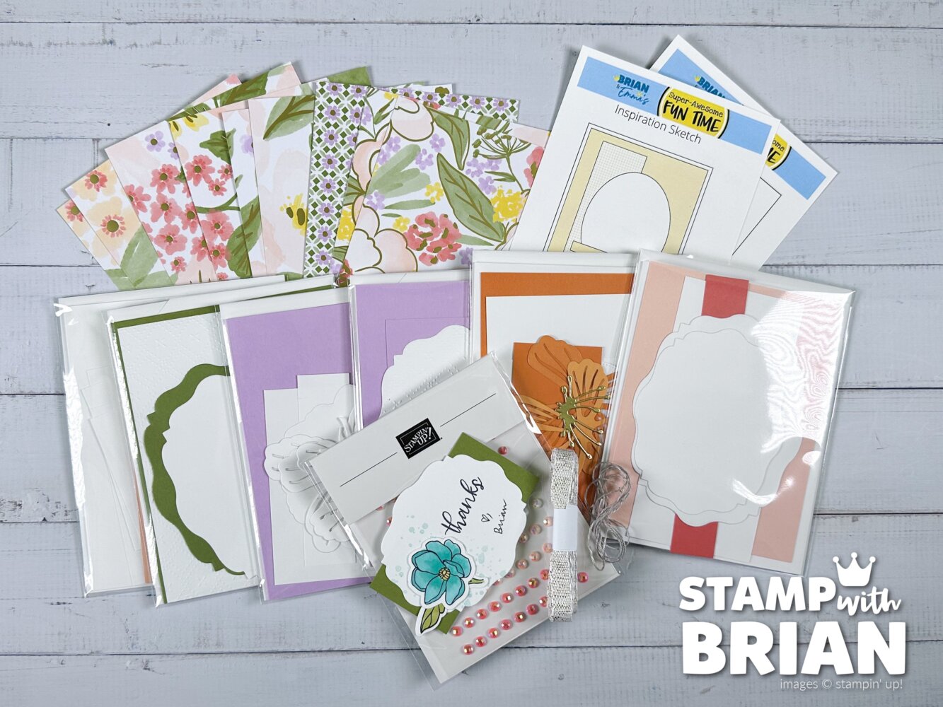 Lovely & Beautiful Super-Awesome Fun Time Card Kit, Stampin' Up!, Brian King and Emma Goddard Lovely & Beautiful Super-Awesome Fun Time Card Kit, Stampin' Up!, Brian King and Emma Goddard