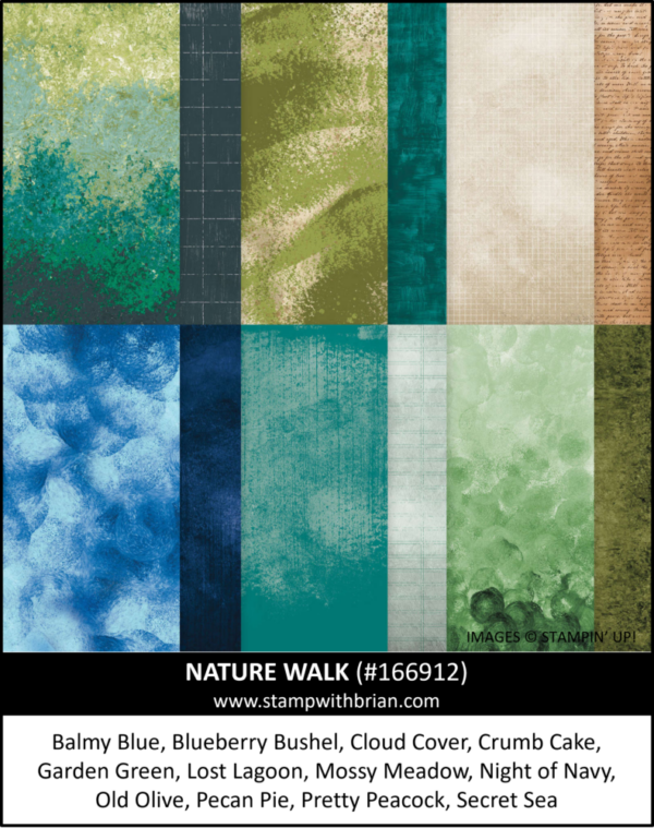 Nature Walk Designer Series Paper, Stampin' Up!, 166912 Nature Walk Designer Series Paper, Stampin' Up!, 166912