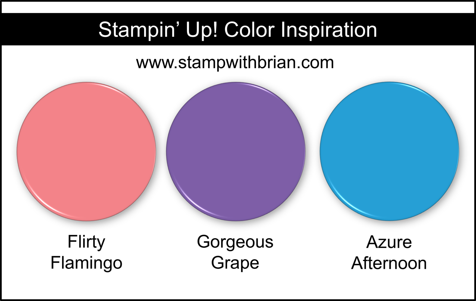 Stampin' Up! Color Inspiration - Flirty Flamingo, Gorgeous Grape, Azure Afternoon Stampin' Up! Color Inspiration - Flirty Flamingo, Gorgeous Grape, Azure Afternoon