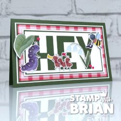 Cute as a Bug Designer Series Paper, Banner Alphabet Dies, Stampin' Up!, Brian King