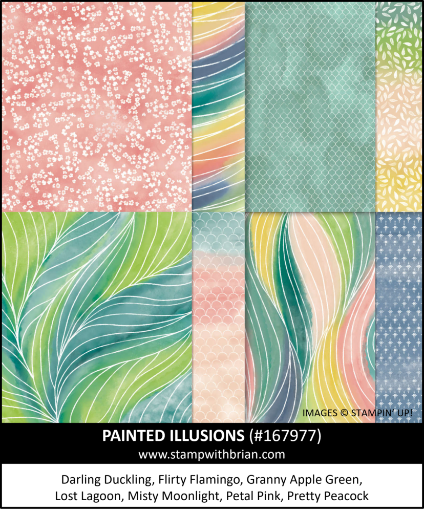 Painted Illusions Designer Series Paper, Stampin' Up!, February 2026 Product of the Month, 167977