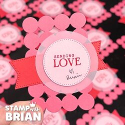 Valentine's Day tag, Lovely Arrangements Dies, Stampin' Up!, Brian King