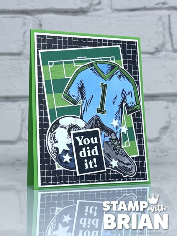 A Wonderful Match Designer Series Paper, Stampin' Up!, Brian King, soccer card