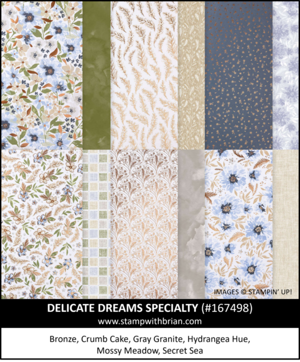 Delicate Dreams Specialty Designer Series Paper, Stampin' Up! 167498