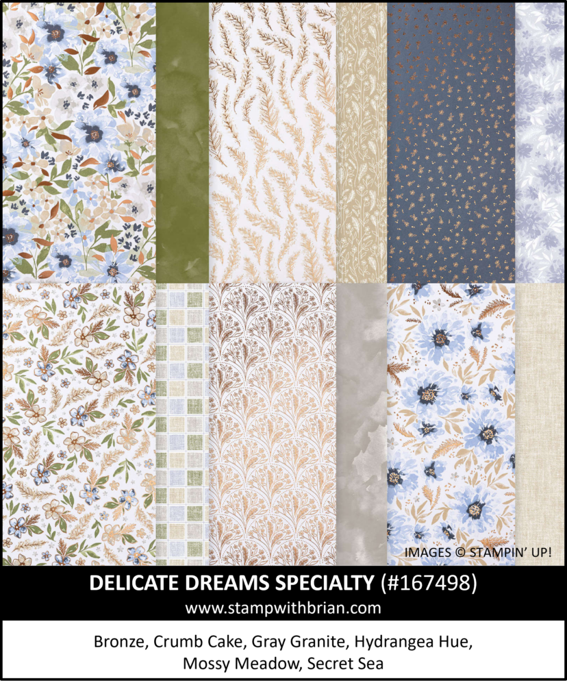 Delicate Dreams Specialty Designer Series Paper, Stampin' Up! 167498