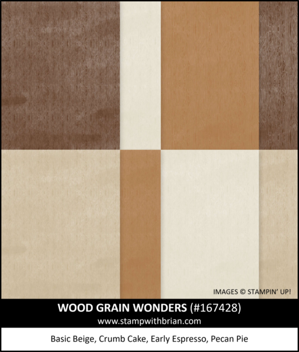 Wood Grain Wonders Designer Series Paper, Stampin' Up! 167428