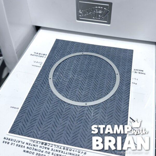 cutting the focal panel with the Springtime Scenes Dies, Stampin' Up!, Brian King