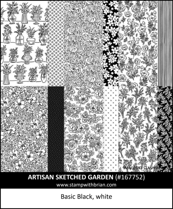 Artisan Sketched Garden Designer Series Paper, Stampin' Up! 167752 Artisan Sketched Garden Designer Series Paper, Stampin' Up! 167752