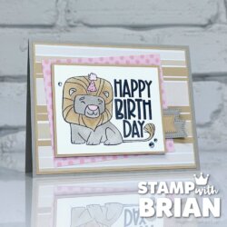 Caring Animals, Stampin' Up!, Brian King, birthday card