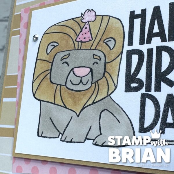 Caring Animals, Stampin' Up!, Brian King, birthday card