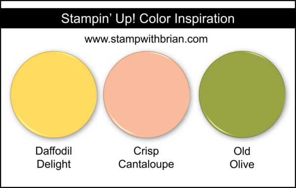 Stampin' Up! Color Inspiration - Daffodil Delight, Crisp Cantaloupe, Old Olive Stampin' Up! Color Inspiration - Daffodil Delight, Crisp Cantaloupe, Old Olive