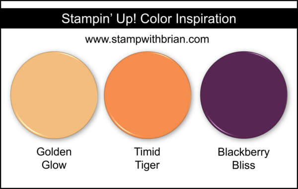Stampin' Up! Color Inspiration - Golden Glow, Timid Tiger, Blackberry Bliss Stampin' Up! Color Inspiration - Golden Glow, Timid Tiger, Blackberry Bliss