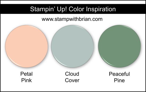 Stampin' Up! Color Inspiration - Petal Pink, Cloud Cover, Peaceful Pine Stampin' Up! Color Inspiration - Petal Pink, Cloud Cover, Peaceful Pine