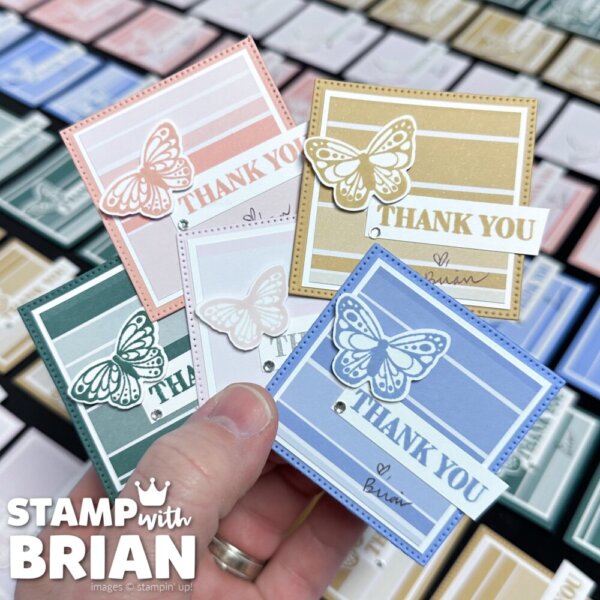 All Aflutter Thank You Tag, Exciting Times, 2026-2028 In Colors, Stampin' Up!, Brian King