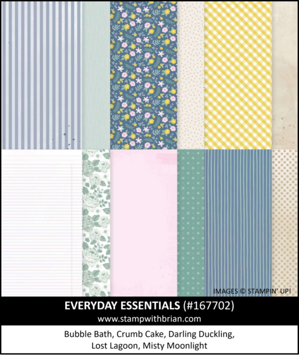Everyday Essentials Designer Series Paper, Stampin' Up! 167702 Everyday Essentials Designer Series Paper, Stampin' Up! 167702