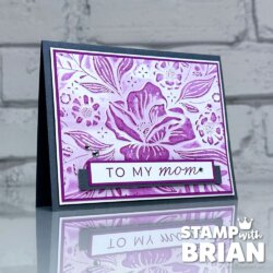 Floral Spray 3D Embossing Folder, A Family Celebration, Stampin' Up!, Brian King, Mother's Day Card