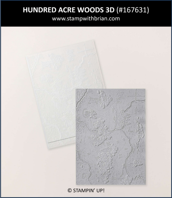 Hundred Acre Woods 3D Embossing Folder, Stampin' Up!, 167631