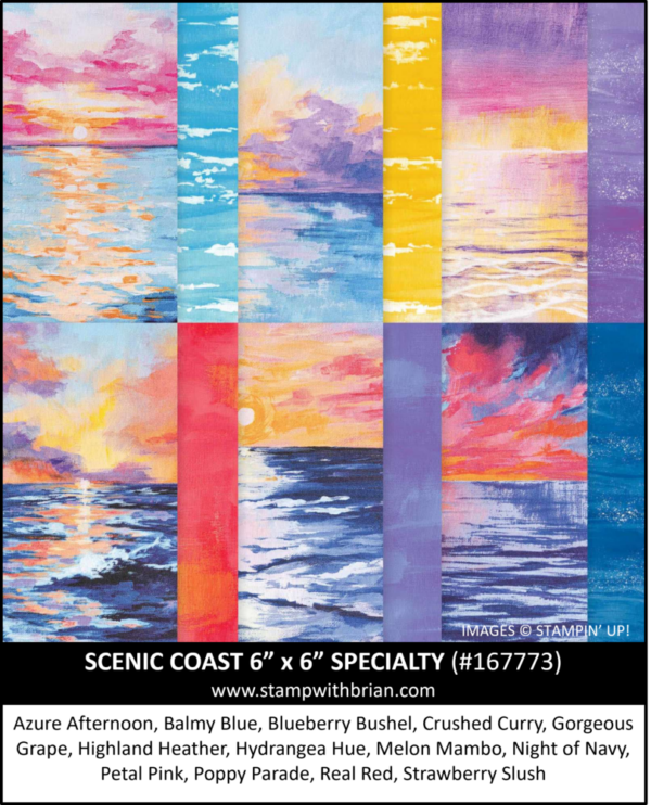 Scenic Coast Specialty Designer Series Paper, Stampin' Up!, 167773
