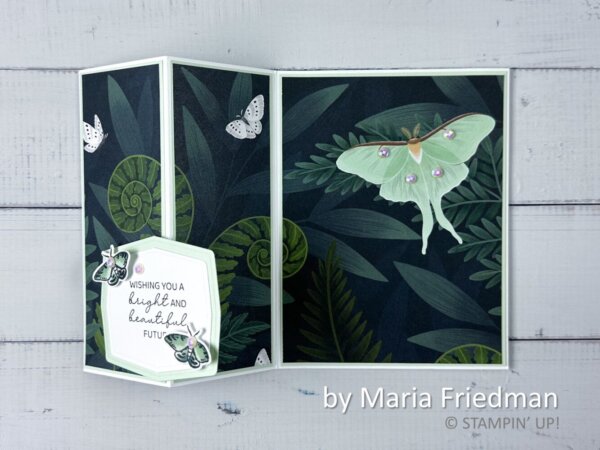 by Maria Friedman, Fern & Flora Bundle, Moonlit Flora Designer Series Paper, Sincere Salutations, Stampin' Up!
