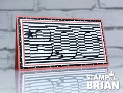 BOO with the Party Alphabet Dies, Stampin' Up!, Brian King, fun Halloween card
