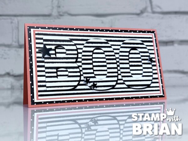 BOO with the Party Alphabet Dies, Stampin' Up!, Brian King, fun Halloween card BOO with the Party Alphabet Dies, Stampin' Up!, Brian King, fun Halloween card