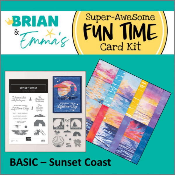 Basic - Sunset Coast Super-Awesome Fun Time Card Kit