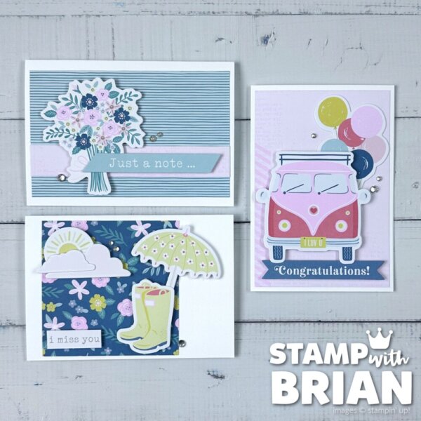 Cute notecards with Stampin' Up!'s Mix & Match products, Stampin' Up!, Brian King