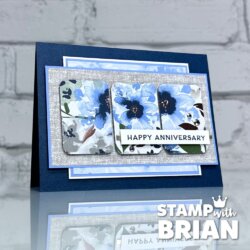 Delicate Dreams Specialty Designer Series Paper, Rounded Rectangle Punch, Stampin' Up!, Brian King, Happy Anniversary card