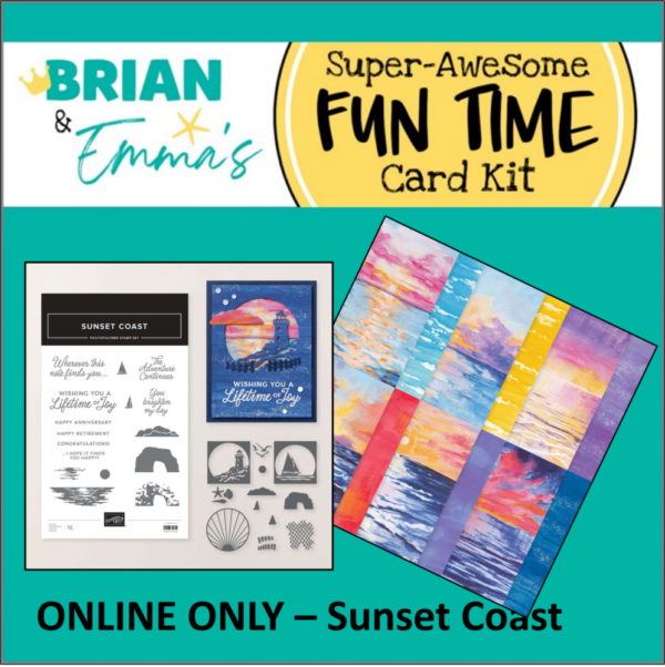 Online Only - Sunset Coast Super-Awesome Fun Time Card Kit
