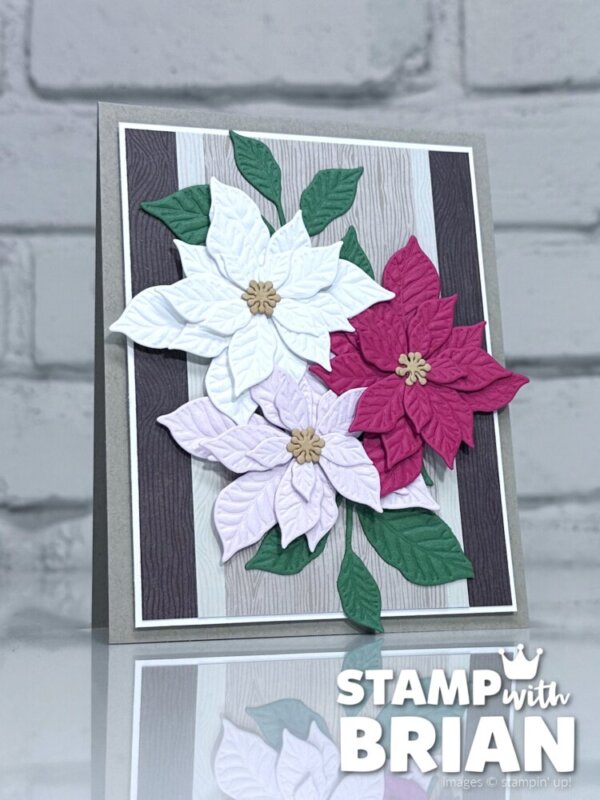 Pretty Poinsettia Bundle, Wood Grain Wonder Designer Series Paper, Stampin' Up!, Brian King