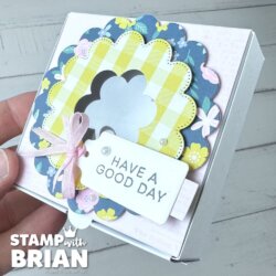 Scalloped Window Box, Scalloped Blooms Bundle, Everyday Essentials Designer Series Paper, Stampin' Up!, Brian King, sweet gift box