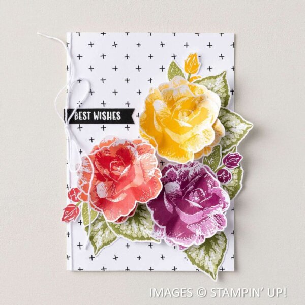 Stampin' Up! sample with Begonia Belle, July 2026 Product of the Month, Stampin' Up!