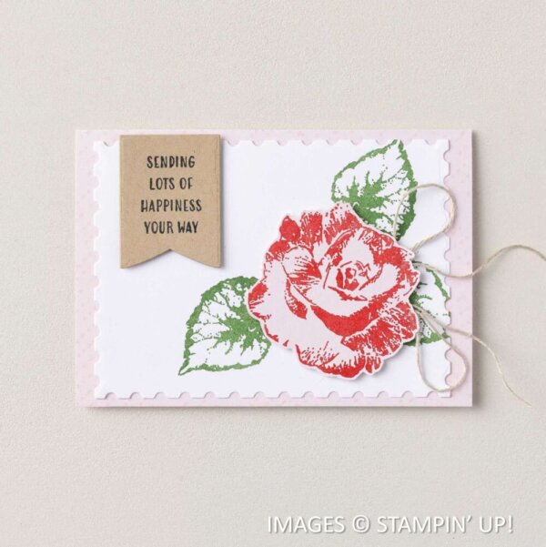 Stampin' Up! sample with Begonia Belle, July 2026 Product of the Month, Stampin' Up!